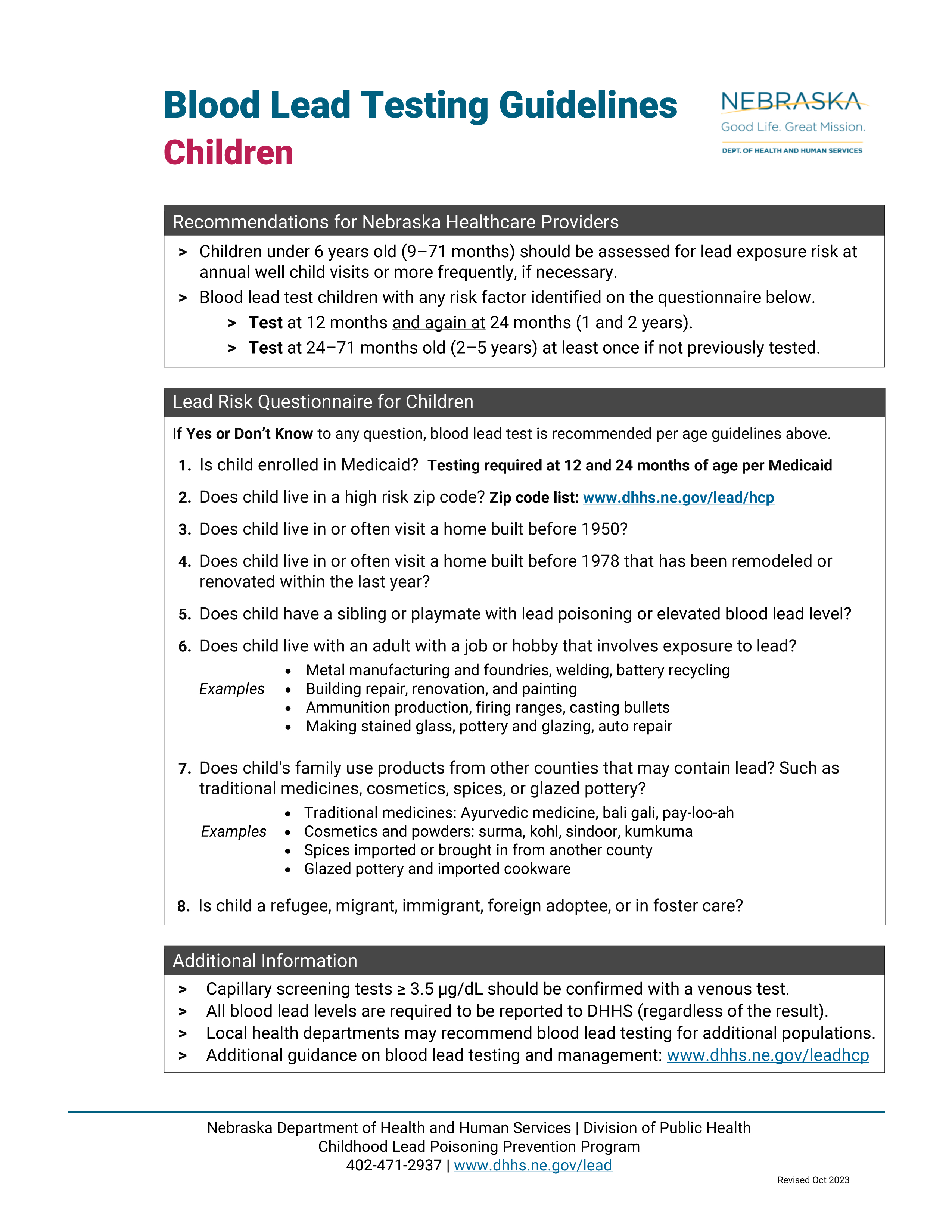 Lead Poisoning Prevention